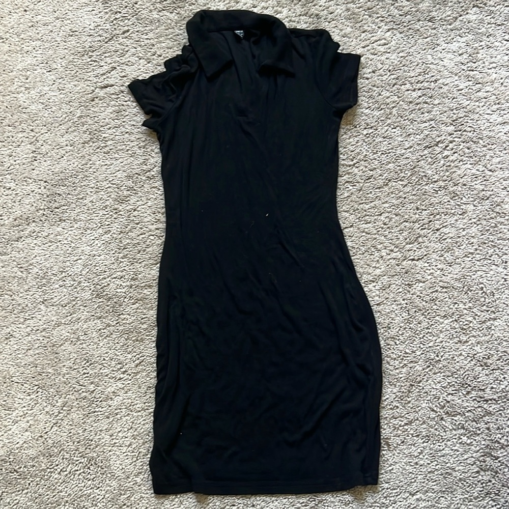 collared mini dress
